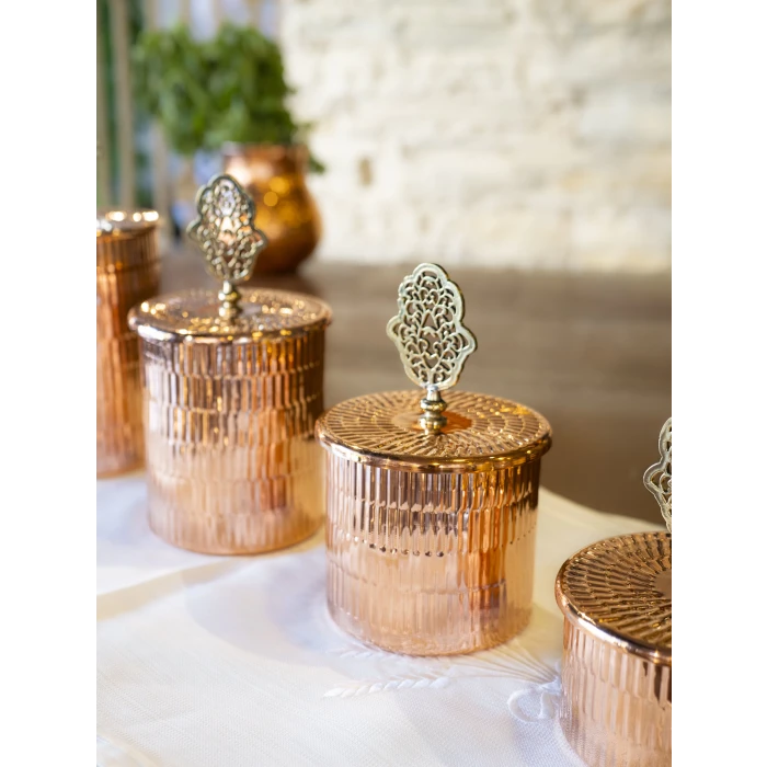 BAKIR BAHARAT TAKIMI 4 LÜ TIRTIKLI MODEL BAKIR RENK