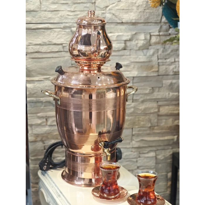 BAKIR SEMAVER ELEKTRİKLİ ELİT MODEL PARLAK RENK