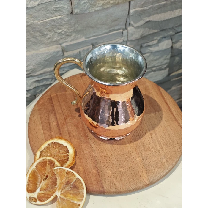 BAKIR AYRAN BARDAĞI DÖVME MODEL BAKIR RENK