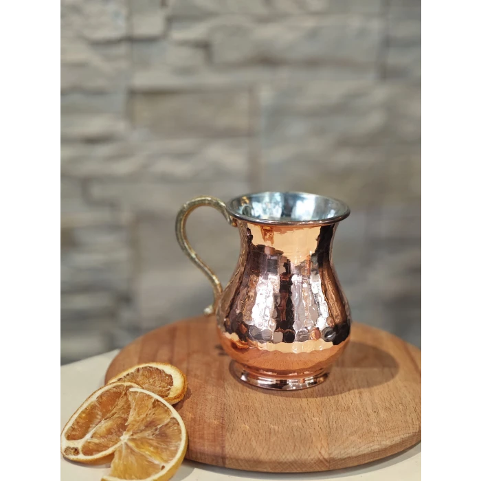 BAKIR AYRAN BARDAĞI DÖVME MODEL BAKIR RENK 2Lİ