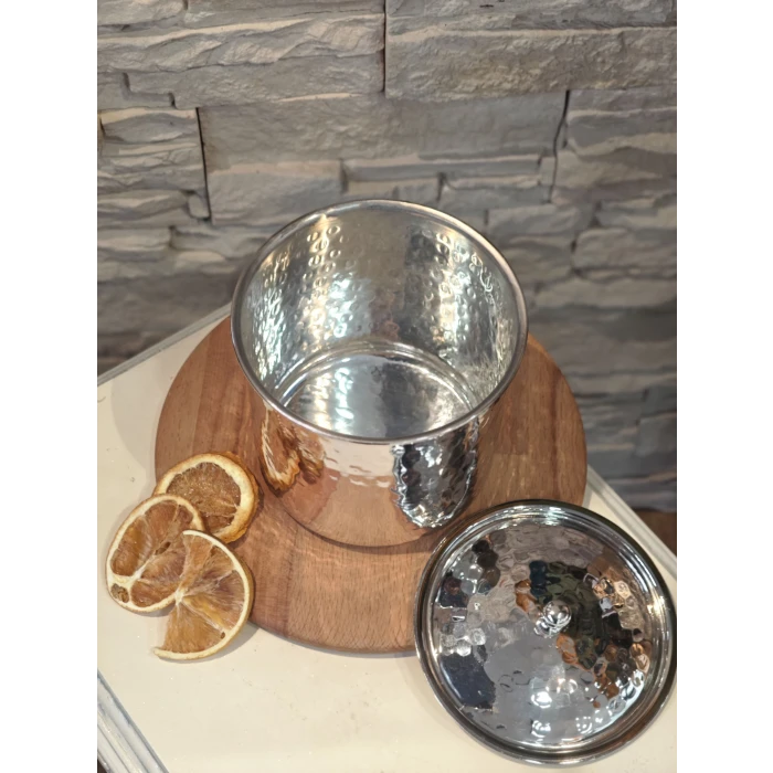 BAKIR BAHARATLIK ÇEKİÇ DÖVME GÜMÜŞ RENK (TEKLİ)