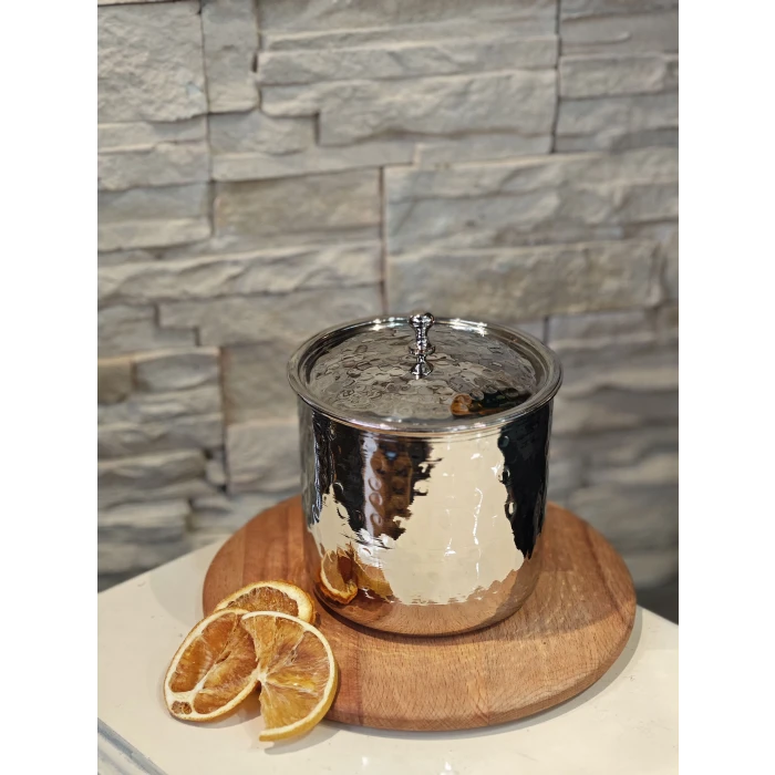 BAKIR BAHARATLIK ÇEKİÇ DÖVME GÜMÜŞ RENK (TEKLİ)