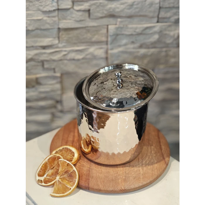 BAKIR BAHARATLIK ÇEKİÇ DÖVME GÜMÜŞ RENK (TEKLİ)