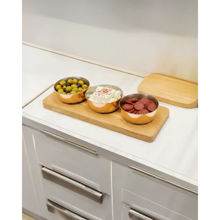 Ahşap Standlı Sosluk Seti