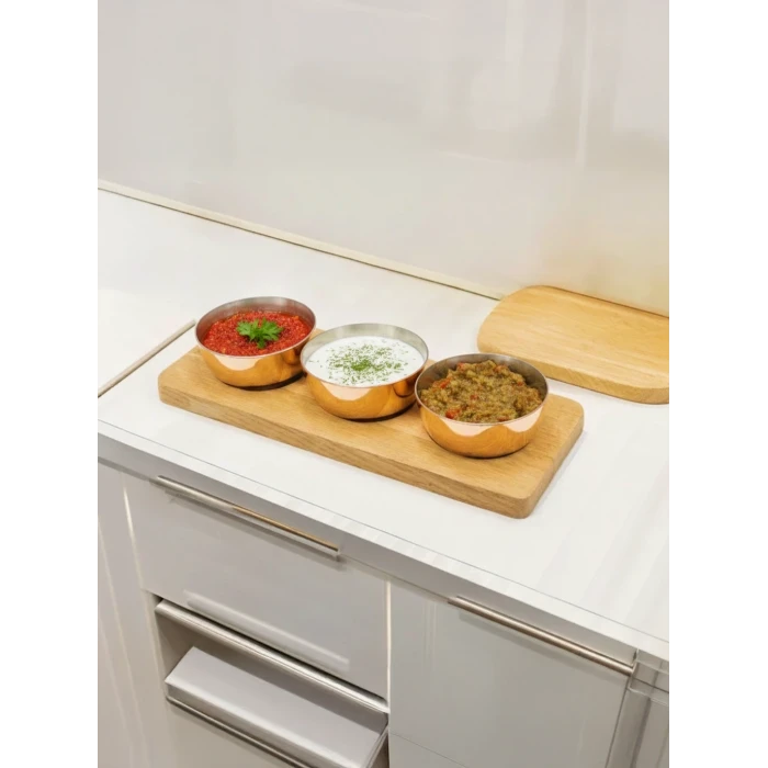 Ahşap Standlı Sosluk Seti