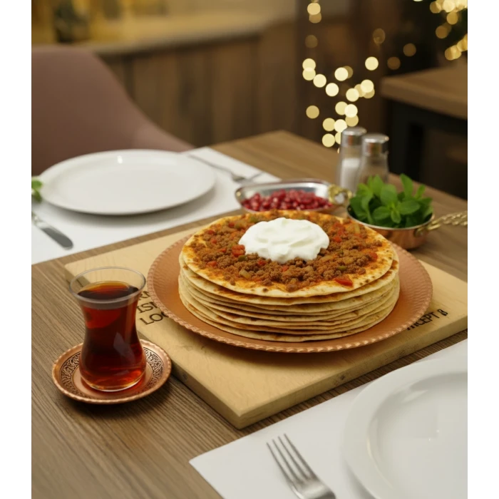 Ahşap Standlı Yemek Sunumu Seti #001