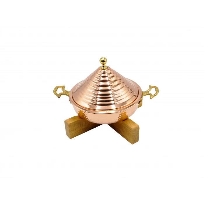 Ahşap Standlı Yemek Sunumu Seti #003