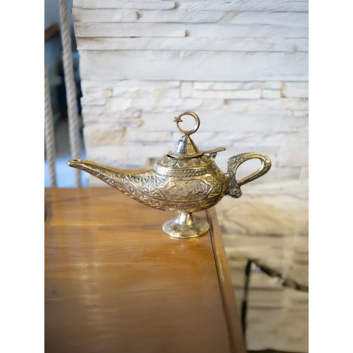 ALAADDİN SİHİRLİ LAMBA PİRİNÇ GOLD RENK