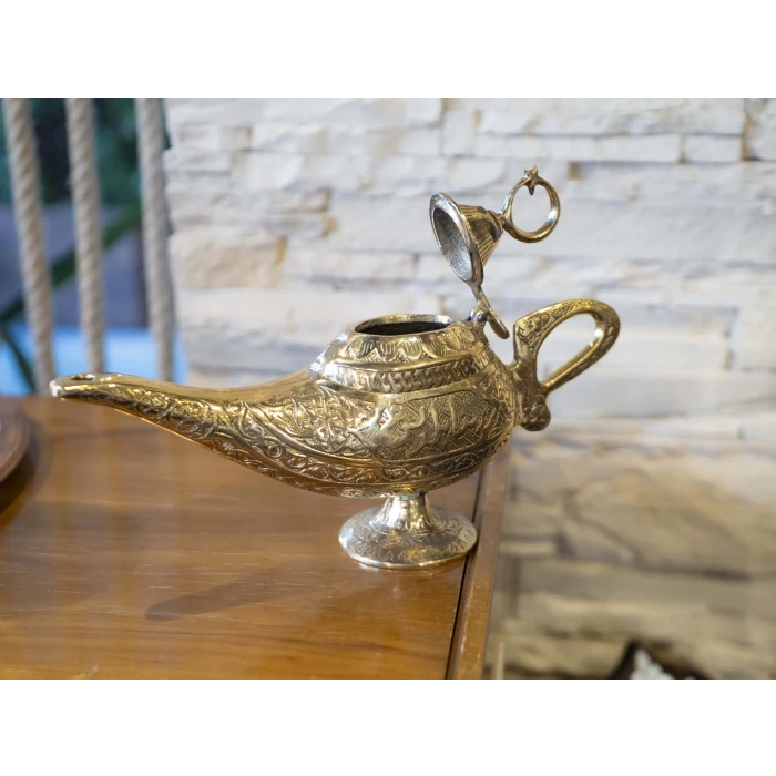 ALAADDİN SİHİRLİ LAMBA PİRİNÇ GOLD RENK