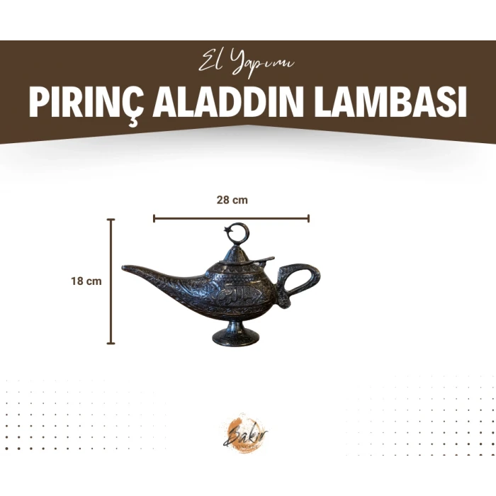 ALAADDİN SİHİRLİ LAMBA PİRİNÇ OKSİTLİ RENK