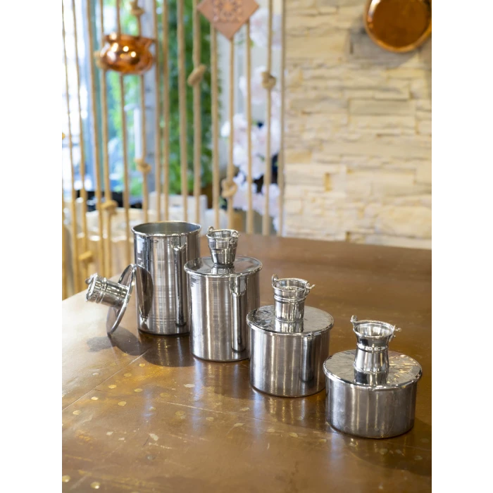 BAKIR BAHARAT SETİ OBJELİ MODEL 4LÜ GÜMÜŞ RENK NİKEL KAPLAMA