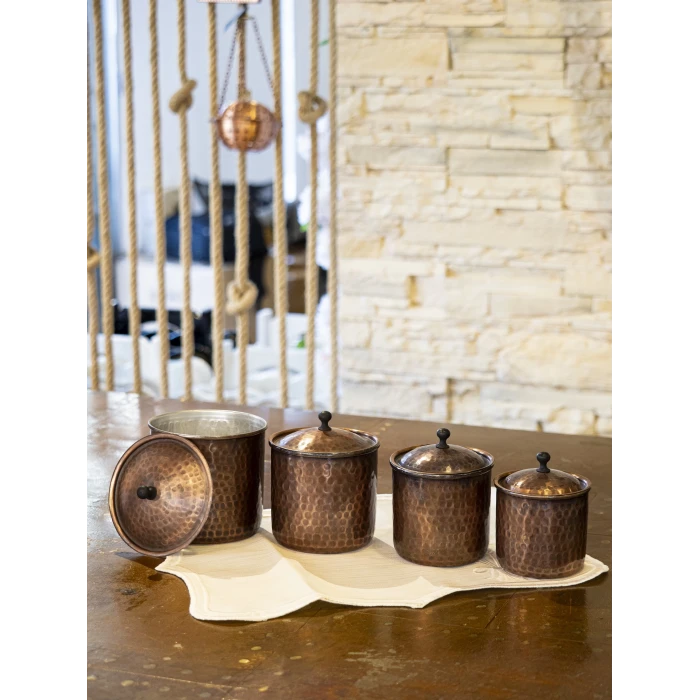 BAKIR BAHARAT TAKIMI ÇEKİÇ DÖVMELİ OKSİTLİ RENK (4LÜ)