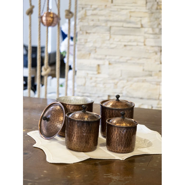 BAKIR BAHARAT TAKIMI ÇEKİÇ DÖVMELİ OKSİTLİ RENK (4LÜ)