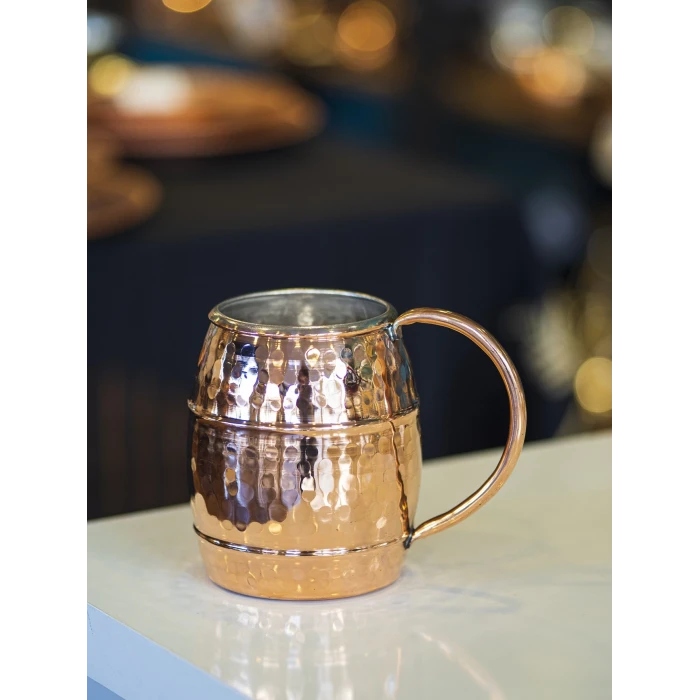 BAKIR BARDAK FIÇI MODEL 2Lİ PARLAK BAKIR RENK