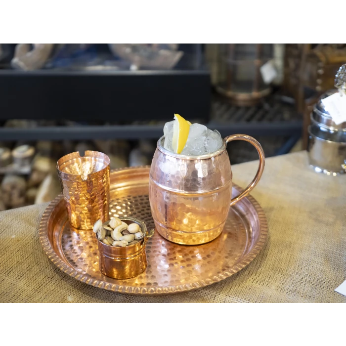 BAKIR BARDAK FIÇI MODEL 2Lİ PARLAK BAKIR RENK