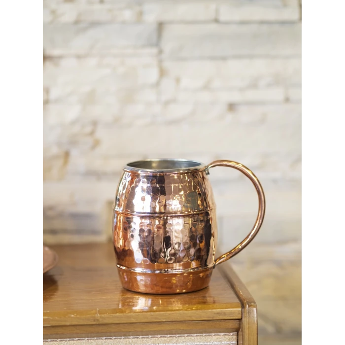 BAKIR BARDAK FIÇI MODEL 2Lİ PARLAK BAKIR RENK