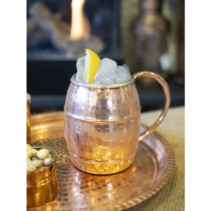 BAKIR BARDAK FIÇI MODEL 2Lİ PARLAK BAKIR RENK