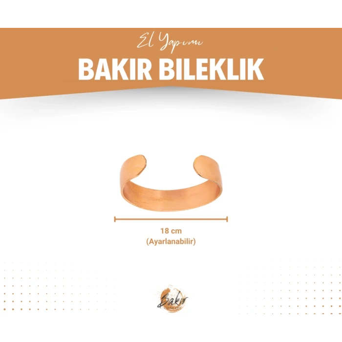 Bakır Bileklik Lilia