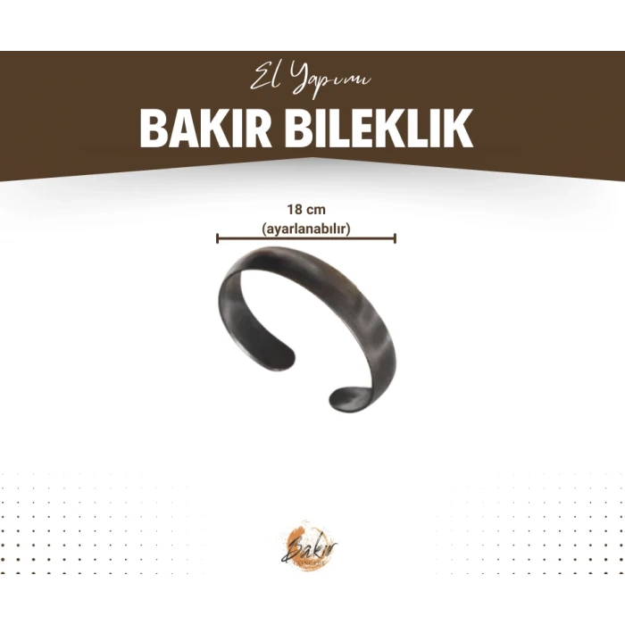Bakır Bileklik Lilia Oksit Renk