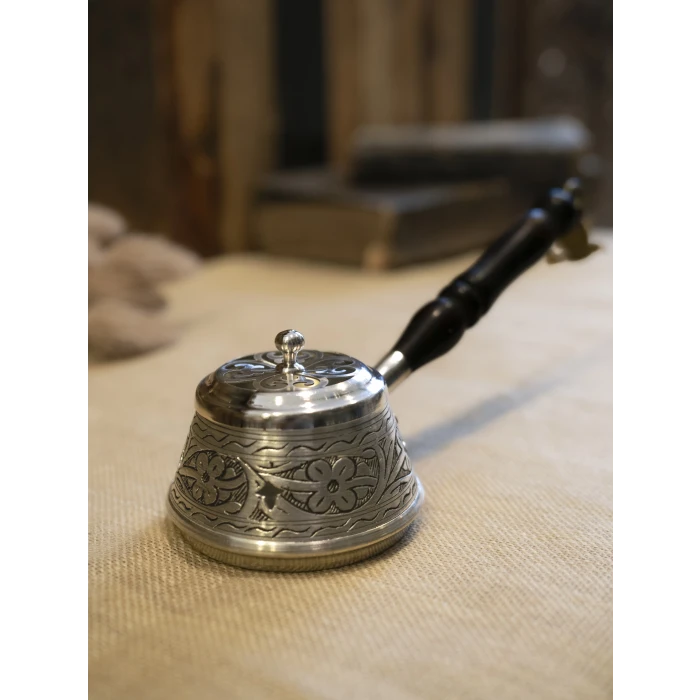 BAKIR BUHURDANLIK İŞLEMELİ MODEL GÜMÜŞ RENK