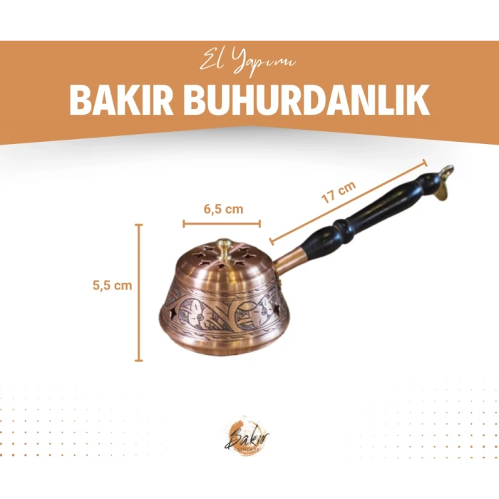 BAKIR BUHURDANLIK İŞLEMELİ MODEL BAKIR RENK