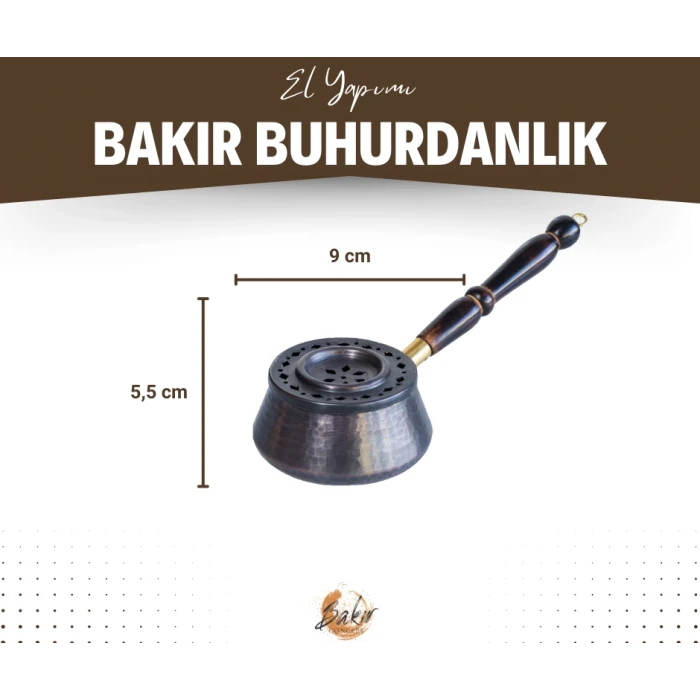 BAKIR BUHURDANLIK LAURUS MODEL OKSİTLİ BAKIR RENK