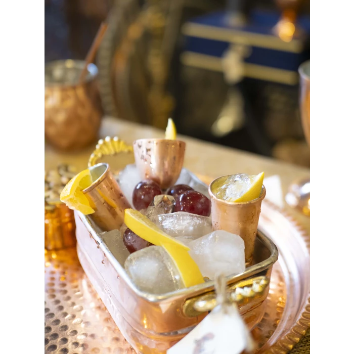 BAKIR BUZ KOVASI ÇİFT KULPLU MODEL BAKIR RENK