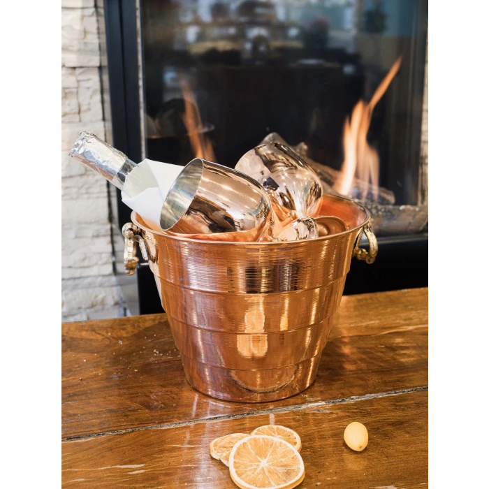 BAKIR BUZ KOVASI DİLİMLİ MODEL PARLAK RENK