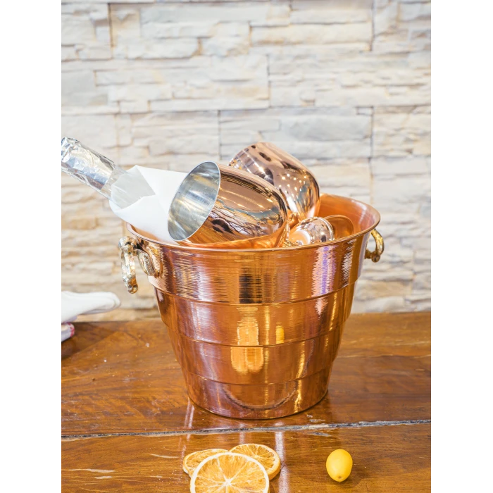 BAKIR BUZ KOVASI DİLİMLİ MODEL PARLAK RENK