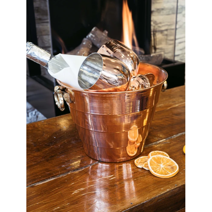 BAKIR BUZ KOVASI DİLİMLİ MODEL PARLAK RENK