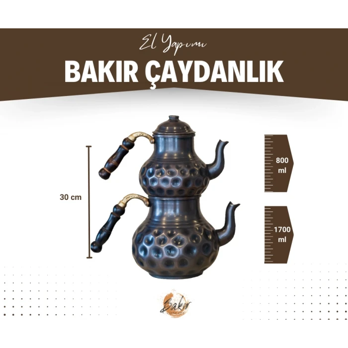 BAKIR ÇAYDANLIK GAMZELİ MODEL OKSİTLİ RENK