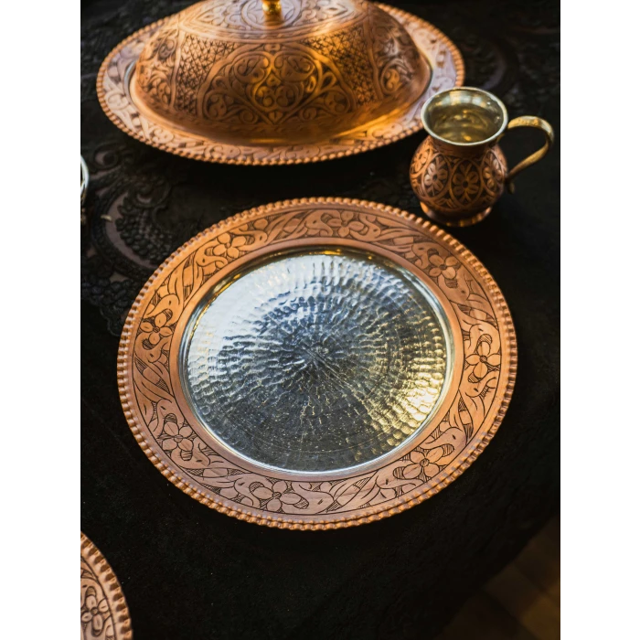 BAKIR SUPLA ÇEKİÇ DÖVME İŞLEMELİ MAT RENK