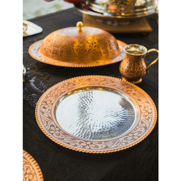 BAKIR SUPLA ÇEKİÇ DÖVME İŞLEMELİ MAT RENK