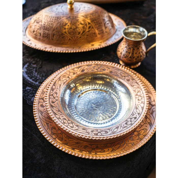 BAKIR SUPLA ÇEKİÇ DÖVME İŞLEMELİ MAT RENK