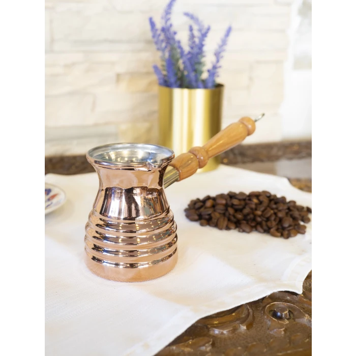 BAKIR CEZVE MODERN DİLİMLİ MODEL 4 KİŞİLİK