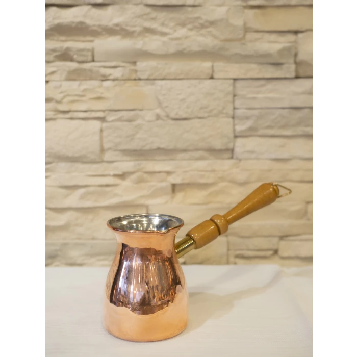 BAKIR CEZVE MODERN DÜZ MODEL 4 KİŞİLİK