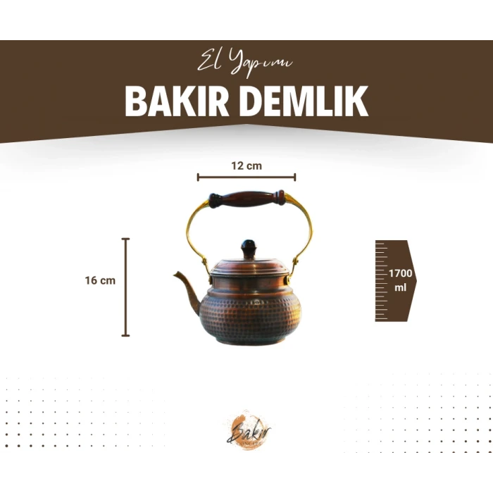 BAKIR DEMLİK İTALYAN MODEL OKSİTLİ RENK