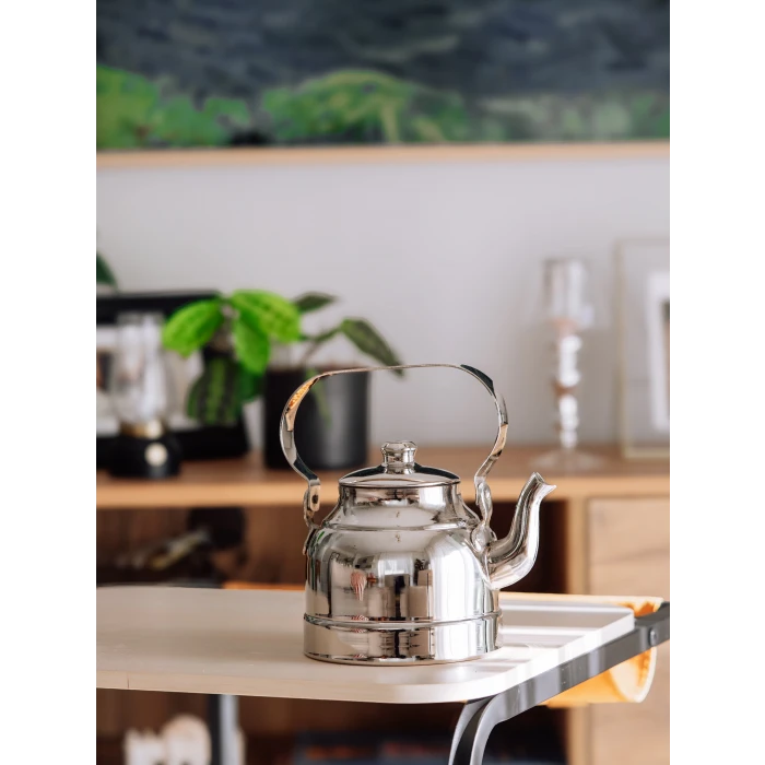 BAKIR DEMLİK MODERN MODEL GÜMÜŞ RENK