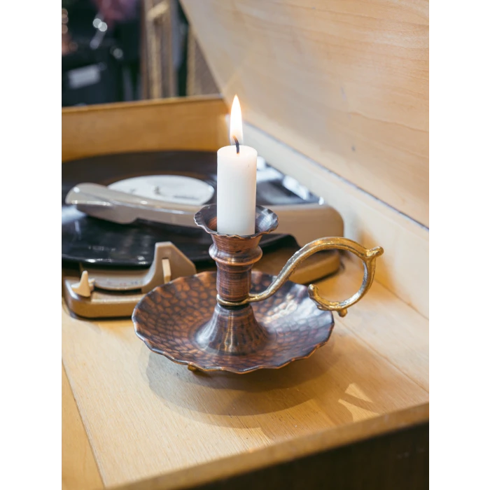 BAKIR EL ŞAMDANI FIRFIRLI MODEL OKSİTLİ KAHVE RENK (İKİLİ)