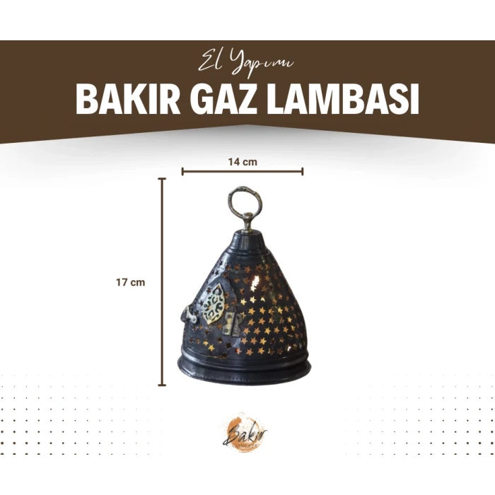 BAKIR FENER YILDIZ KESİM KUBBELİ MODEL (OKSİTLİ BAKIR)