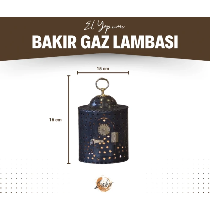 BAKIR FENER YILDIZ KESİM SİLİNDİR MODEL (OKSİTLİ BAKIR)