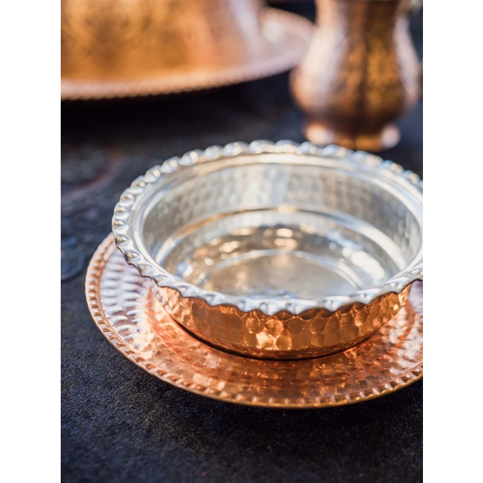 BAKIR PAÇA SETİ PARLAK BAKIR RENK 2 PARÇA