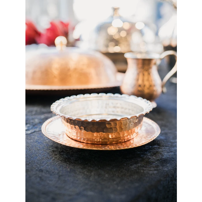 BAKIR PAÇA SETİ PARLAK BAKIR RENK 2 PARÇA