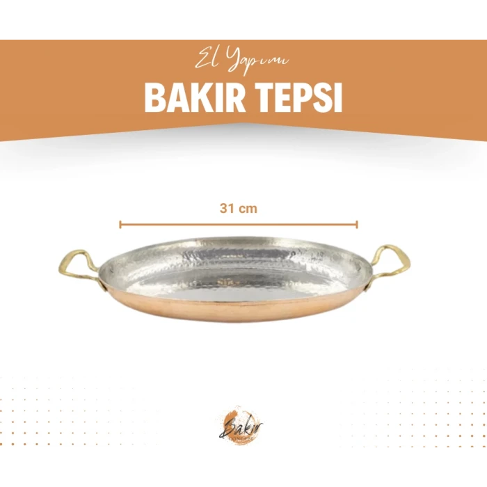 BAKIR FIRIN TEPSİSİ OVAL MODEL