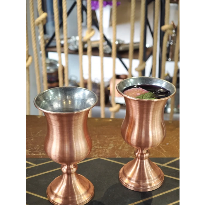 BAKIR KADEH-BARDAK FROZEN MODEL MAT BAKIR RENK