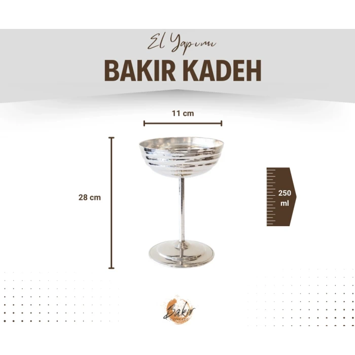 BAKIR KADEH DİLİMLİ MODEL GÜMÜŞ RENK