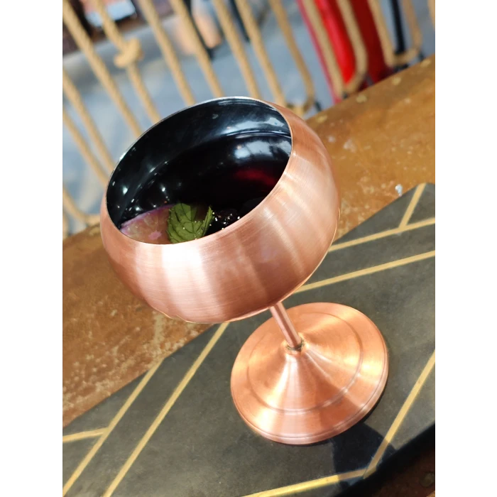 BAKIR KADEH LYKIA BALON MODEL MAT BAKIR RENK