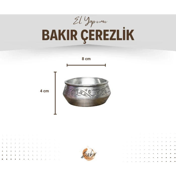 BAKIR KASE 3LÜ OYMA NAKIŞLI