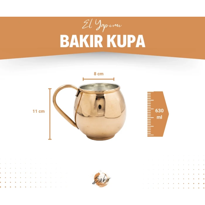 BAKIR KUPA BARDAK CHUBBY MULE MUG BARDAK