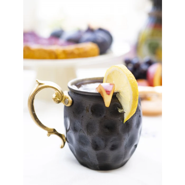 BAKIR KUPA BARDAK GAMZELİ MODEL OKSİTLİ RENK